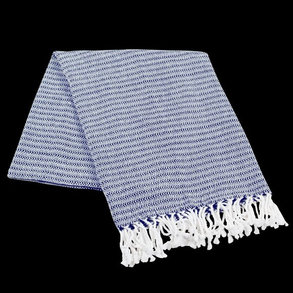 Stylish Luxury Hand Loomed Towel- Navy - Picture 1 of 1